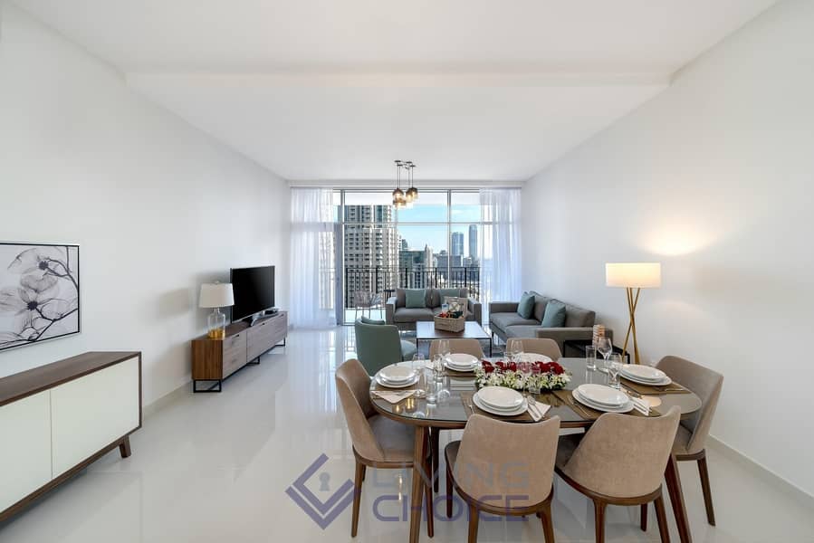 Exquisite Furnishings | Partial Burj Khalifa View