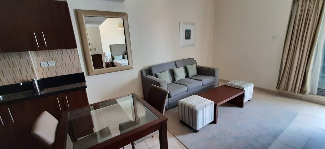 Large Fully Furnished Studio Apartment  with Balcony for rent