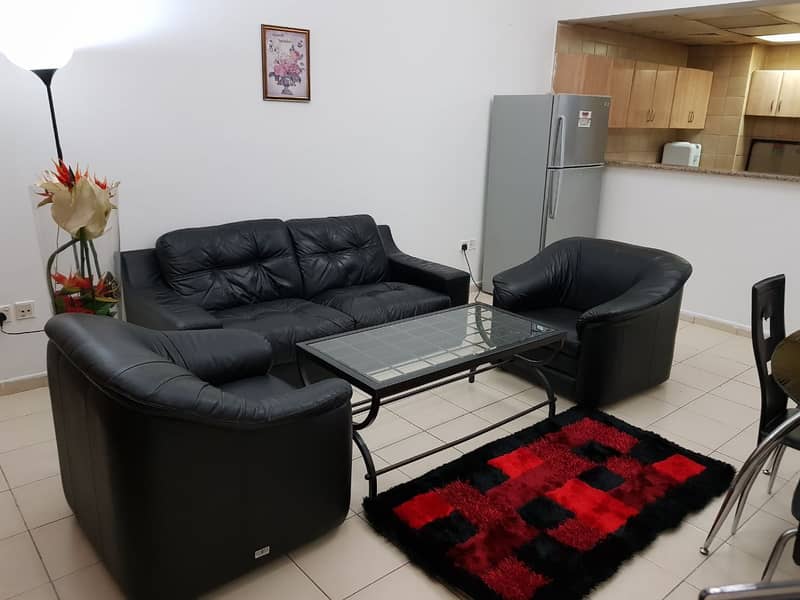 Hurry now!! Amazing fully furnished 1 Bedroom apartment only 2500 without bills in international city