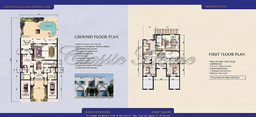 Corner Plot 4Bedroom+Maids Room Aegean Style-Townhouse Corner Plot 4Bedroom+Maids Room Aegean Style-Townhouse