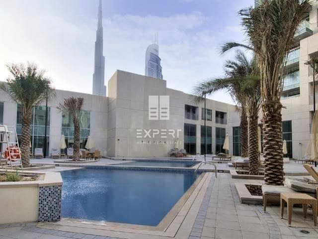 Best 2 bed full burj views higher floor 2 balcony