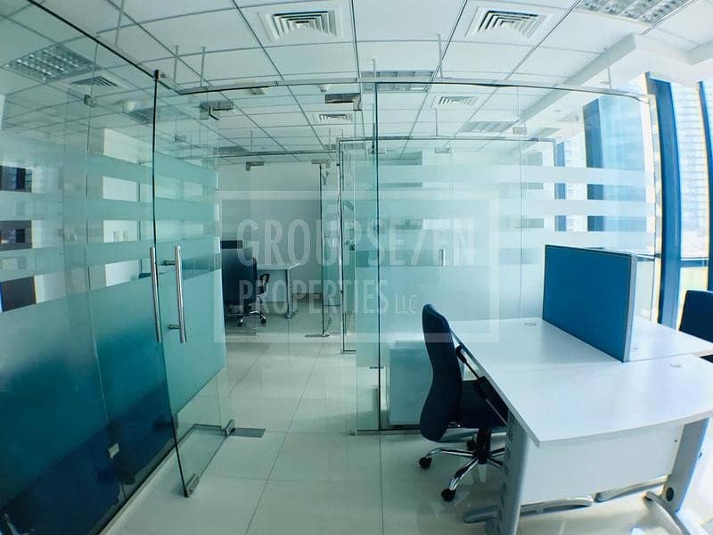 2 Office Fully Furnished Lake view Jumeirah Bay X2 JLT