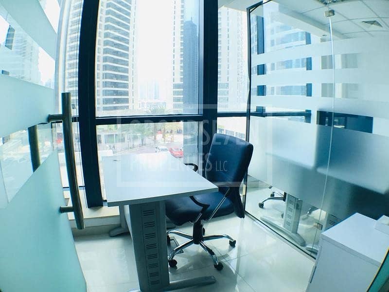 9 Office Fully Furnished Lake view Jumeirah Bay X2 JLT