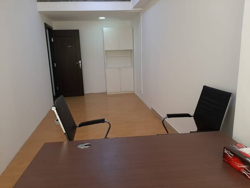 Independent Office|Furnished With Free Dewa and internet|4 and 6 Cheques Payment