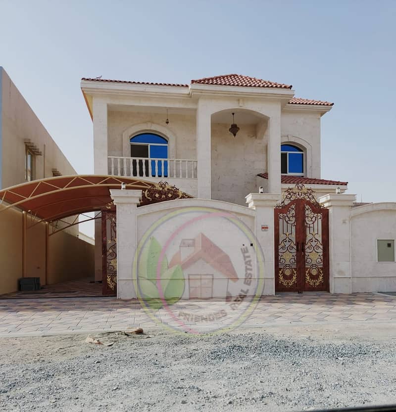 For sale plush modern villas central air conditioning in Ajman very excellent finishing on monthly installments for 25 years with presence