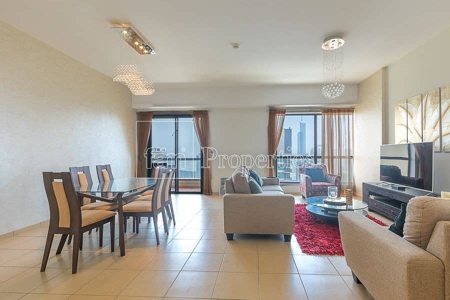 Upgraded and furnished Marina view 2 bed for rent