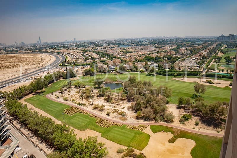 Vacant 1BR Apt with Emirates Golf Club View in Tanaro