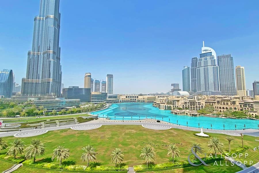 Full Burj & Fountain View | 3 Bed | Vacant
