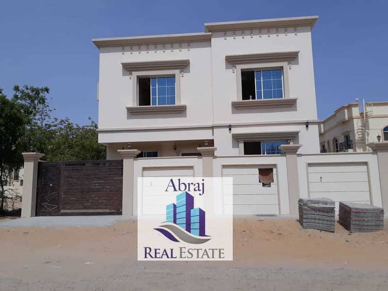 Owns a villa with a very large space and personal finishing in Ajman Villa with distinctive design and Moisser installments