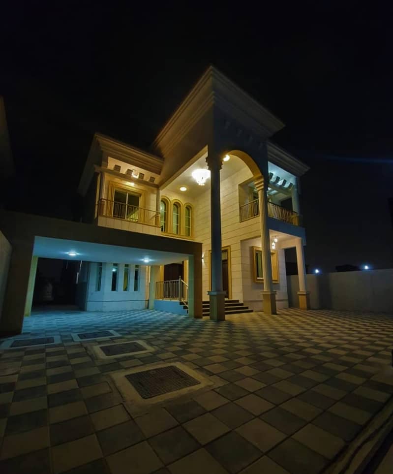 Without downpayment from the owner and at a very attractive price with bank financing, personal villa 5,000 feet, a privileged location, with a monthly installment of 7,000 dirhams, Super deluxe finishes in front of a mosque directly