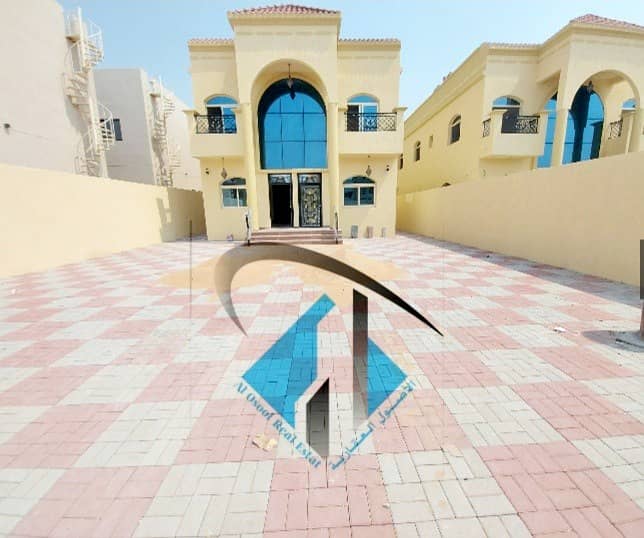 Villa for sale, personal finishing, excellent price, Ajman, close to the main street, a large building area