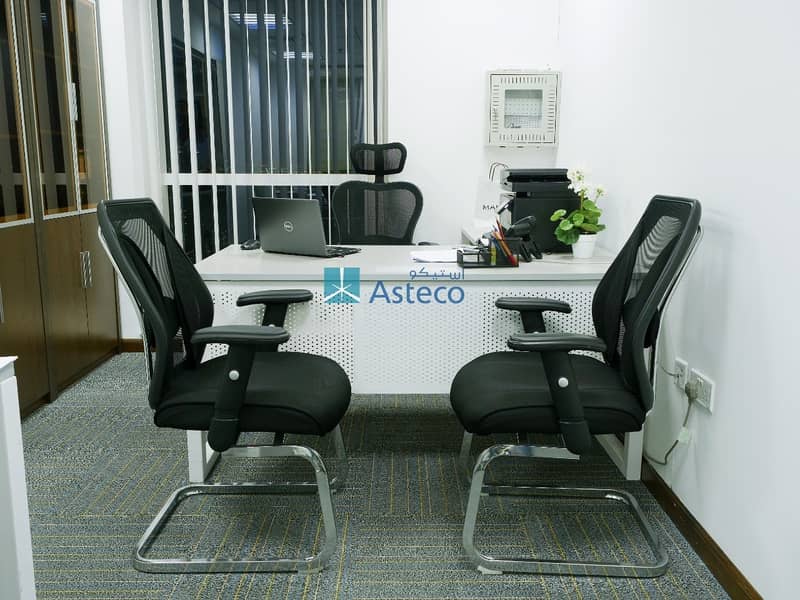 Fully Furnished Excellent Location | Office Space in Latifa Tower