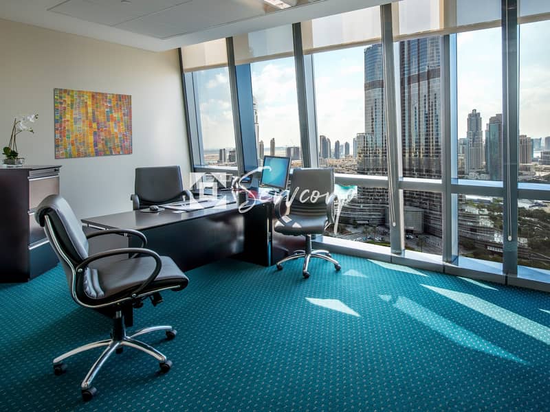 1 to 4 person fully fitted private office in Downtown Dubai