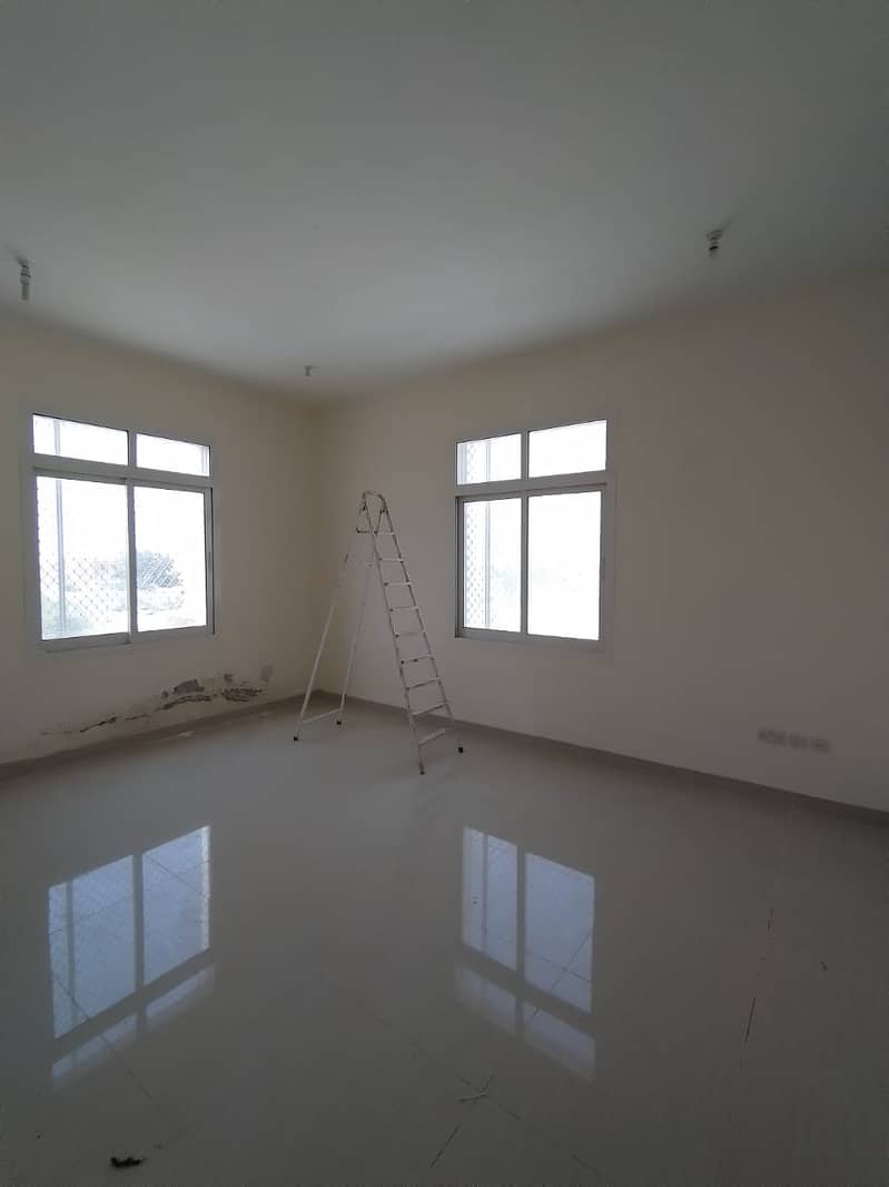 Super Deluxe 2BHK Mulhaq with maids room and private big yard on monthly rent in Al Falah New