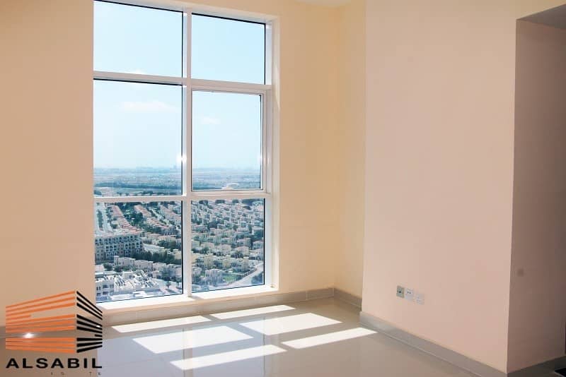 Chiller Free -1 bedroom in Al-Manara Tower JVT -Sheikh MBZ View