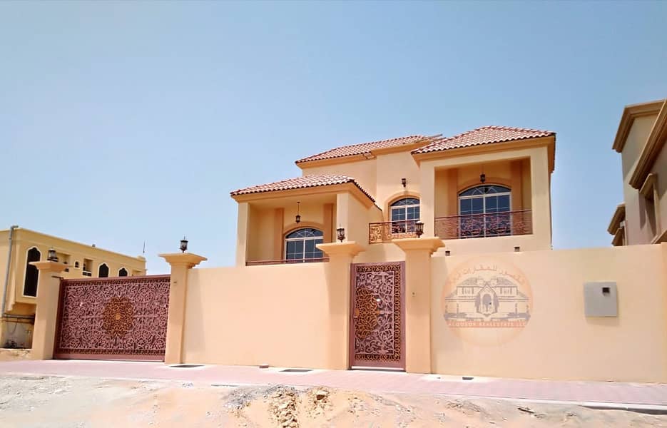 Villa for sale in Ajman, with monthly installments through the bank