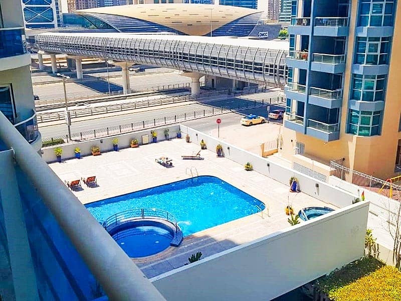 Pool View | 2-Bed | Large Balcony | The Cascades
