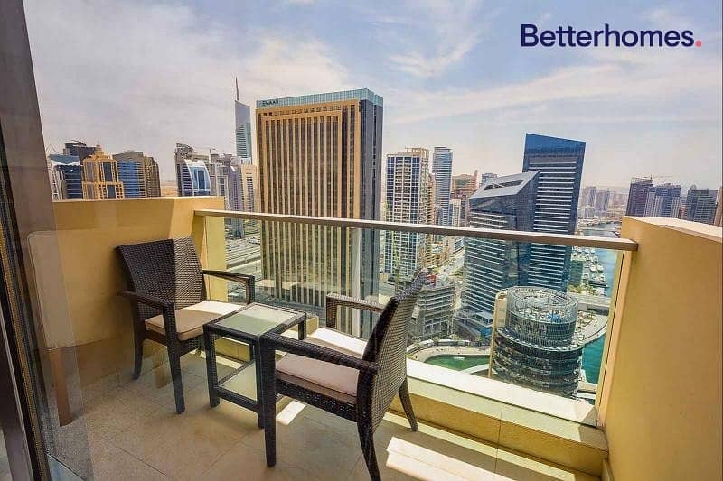 Marina View | Fully Furnished | Balcony | High Floor