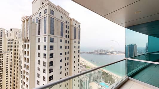 2 Bedroom Flat for Rent in Jumeirah Beach Residence (JBR), Dubai - Ain Dubai & sea views | Kitchen appliances | Rent online 2 Bedroom Flat for Rent in Jumeirah Beach Residence (JBR), Dubai - Ain Dubai & sea views | Kitchen appliances | Rent online