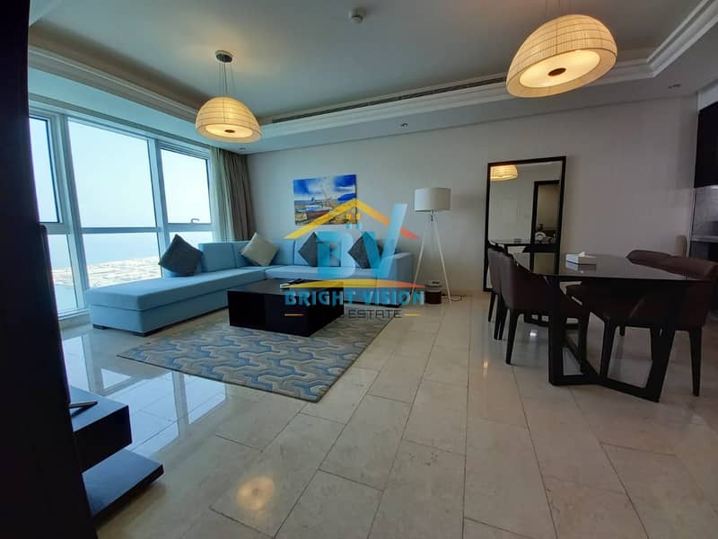 WOW! Luxury 1bedroom fully furnished apartment in corniche Full sea view!