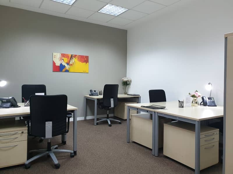 Fully Furnished Office with FREE Wi-Fi and Business Lounge available in Al Qasimia, Sharjah