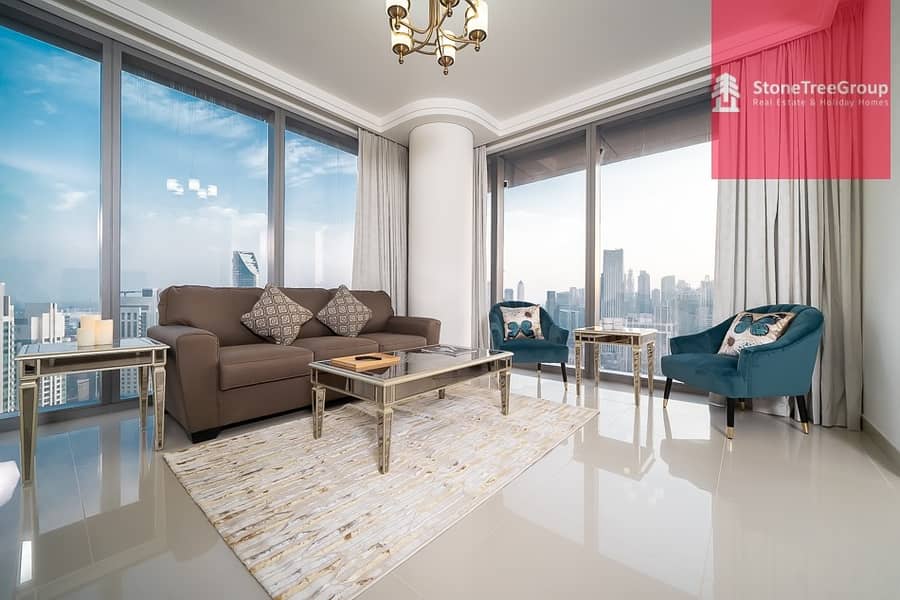 Luxurious 2 BR in Downtown | Boulevard Point | Burj Khalifa Views