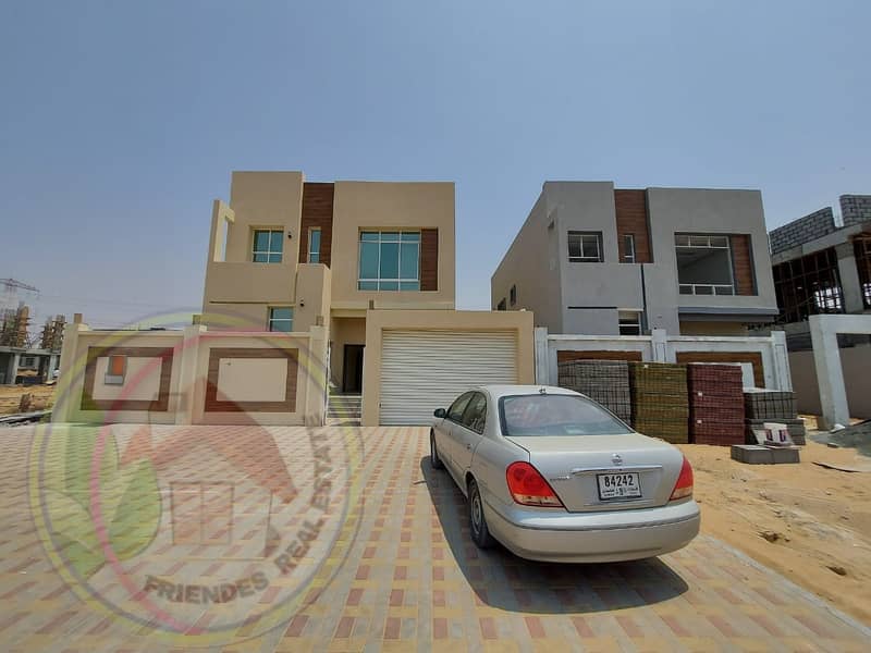 For sale, a villa in Ajman, finishing magnificence, at the price of a free shot for life for all nationalities, with a large bank leniency