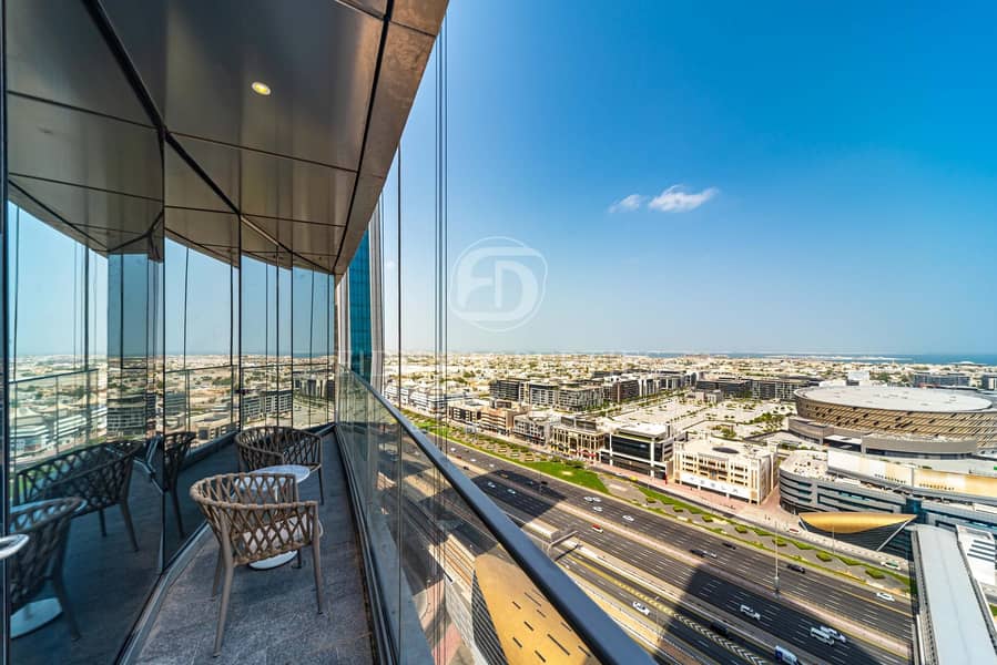 Exclusive | 2BR Full Sea View | Address Sky Views