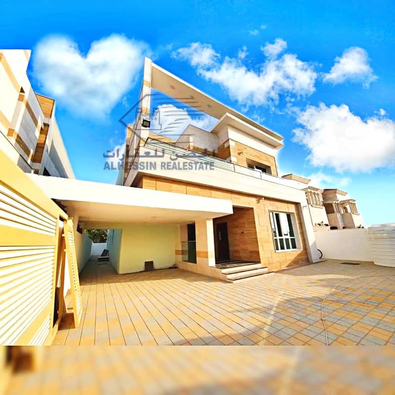 Modern villa personal finishing in front of Ajman Academy without down payment