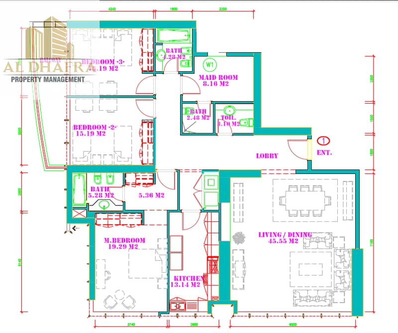 86 1-Month Free | Flexible | Middle-High Floor