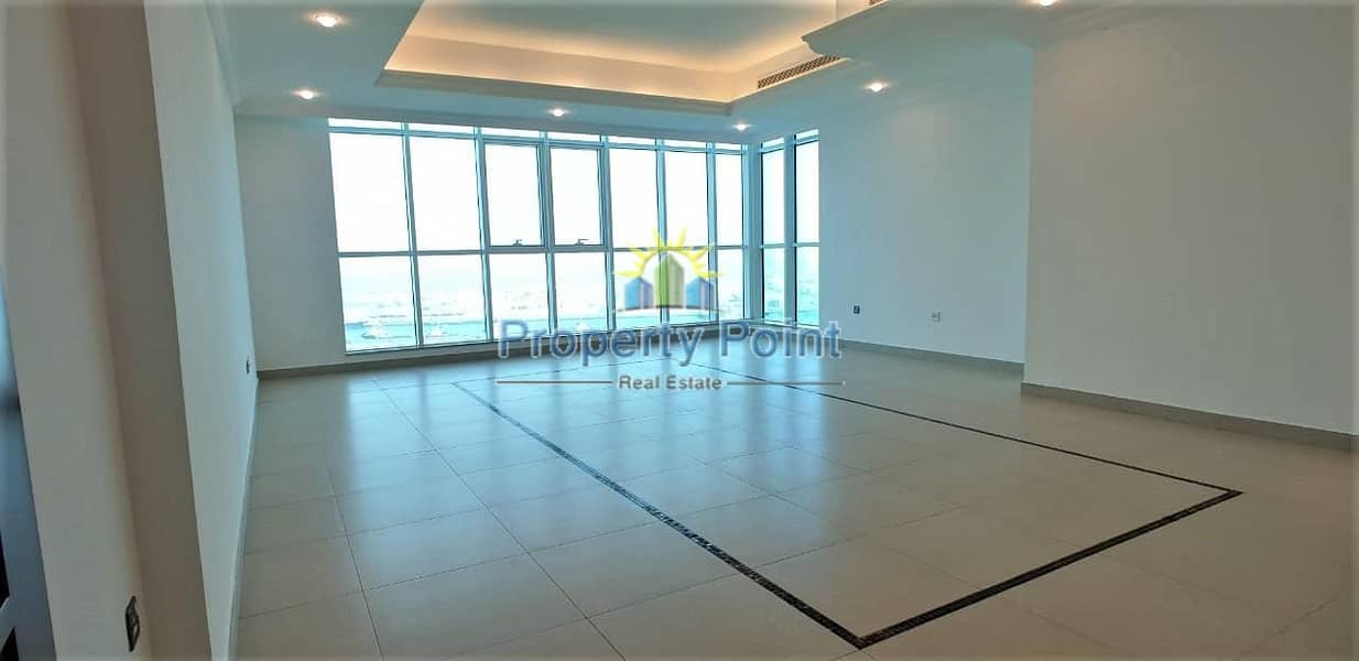 Amazing Corniche View | Large 3-bedroom Unit | Maids Room | Facilities | Mina Road