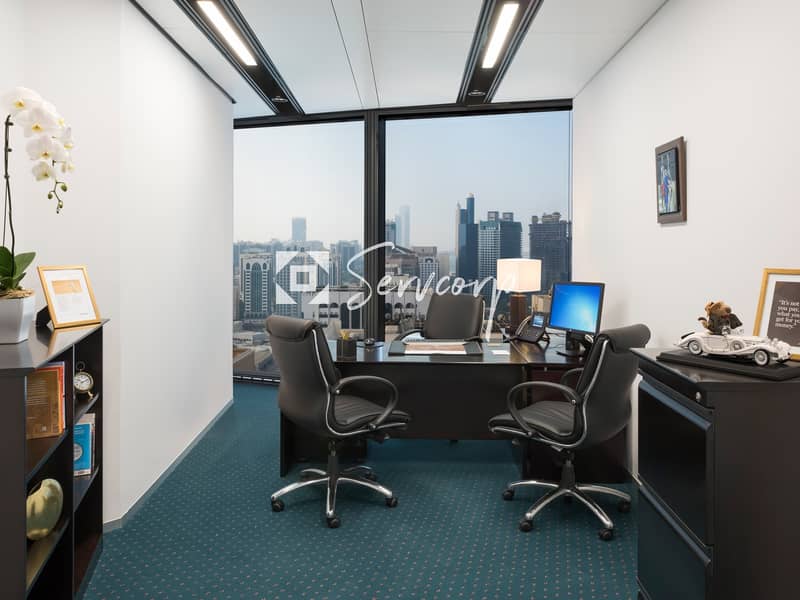 Fully fitted luxurious private office in World Trade Center Abu Dhabi