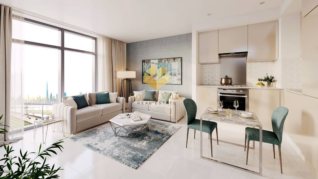 4 Discounted Price l One bedroom at a premium location l Facing Burj and Canal l Opportunity  high ROI and High quality l