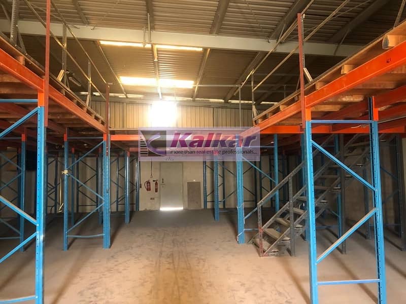 !! GREAT DEAL 3000 SQFT WAREHOUSE  WITH FULL FITTED RACKS RENT  AED: 95