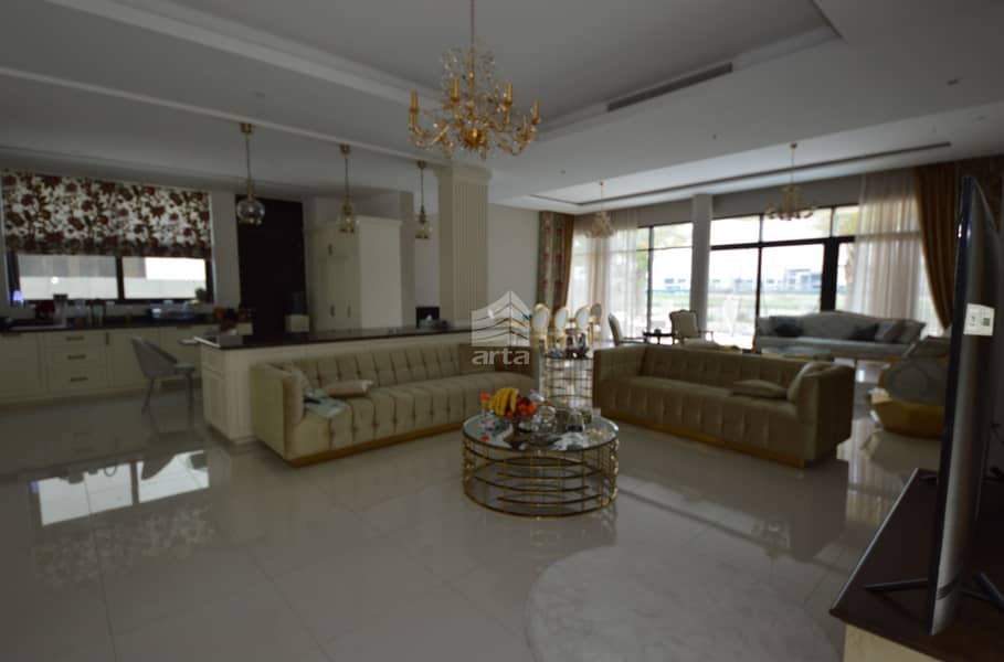 6 Full Golf Course View| Fully Furnished Villa| Spacious Living Room