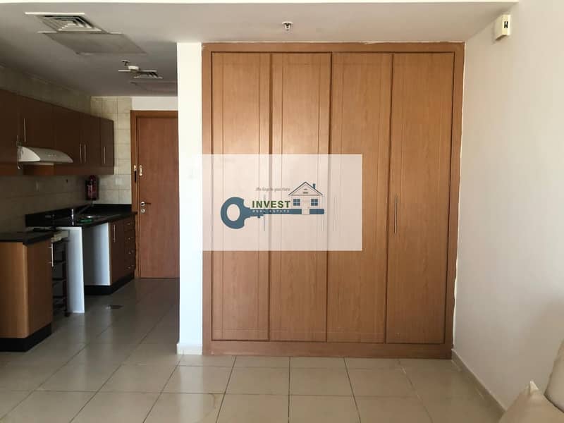STAYSAFE | BEST PRICE ONLY 26K IN 2 CHQS | ROAD VIEW | HUGE FURNISHED STUDIO APT. | CALL NOW