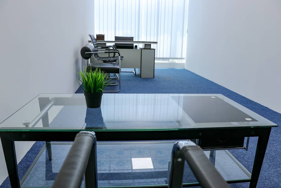 Independent Furnished Office With Free Dewa and Free internet | 4 and 6 Cheques Payment