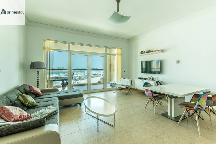 Spacious  2BR in Palm Jumeirah with Sea View