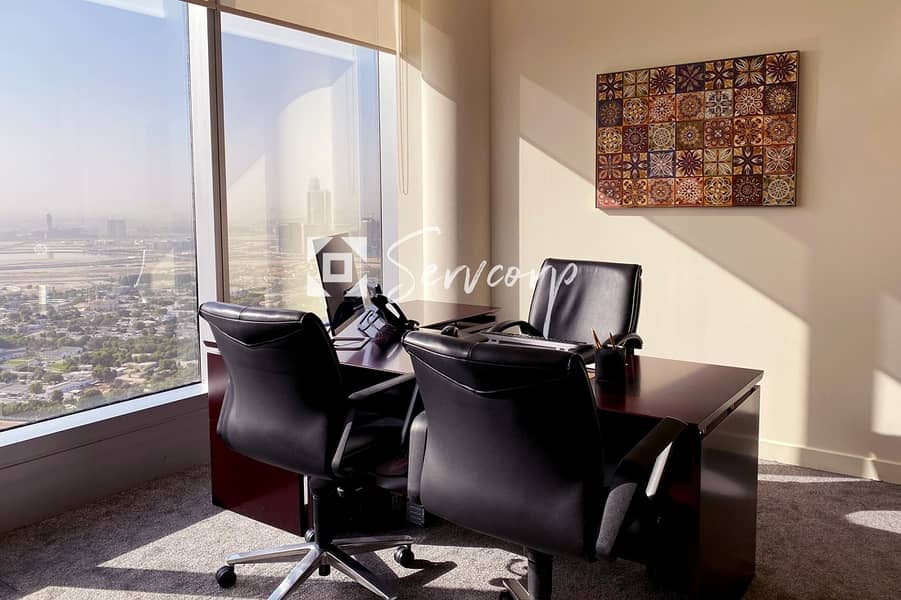Private Offices with  magnificent views of Burj Khalifa in Downtown