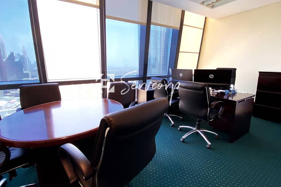 Fully Fitted Offices in Boulevard Plaza 2 with astonishing views