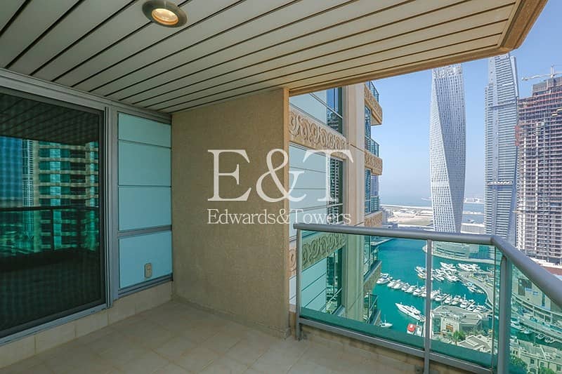 High Floor with Marina and Golf Course View