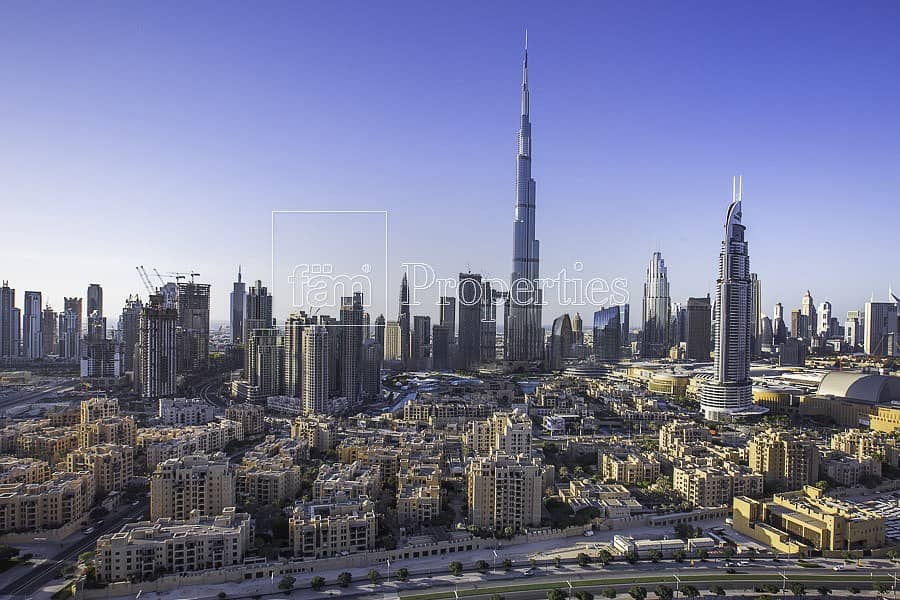 Full Burj Khalifa View! Non-stop Luxury!
