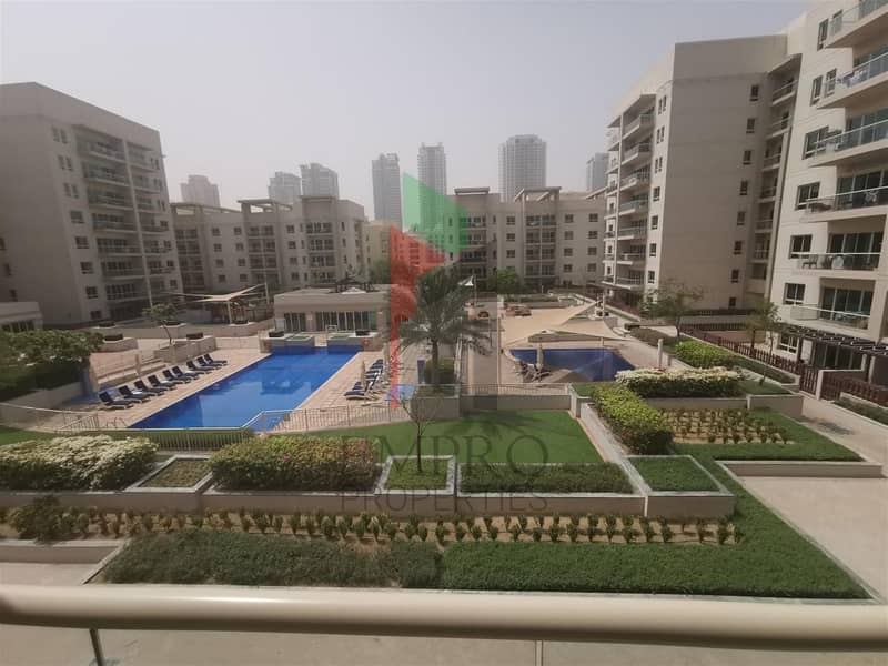 2 Bedroom Plus study | Chiller Free | Pool view. Spacious