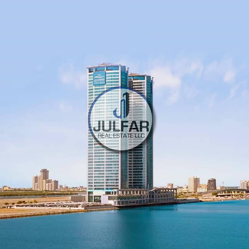 Furnished Office| For RENT Julphar Tower| SEA VIEW