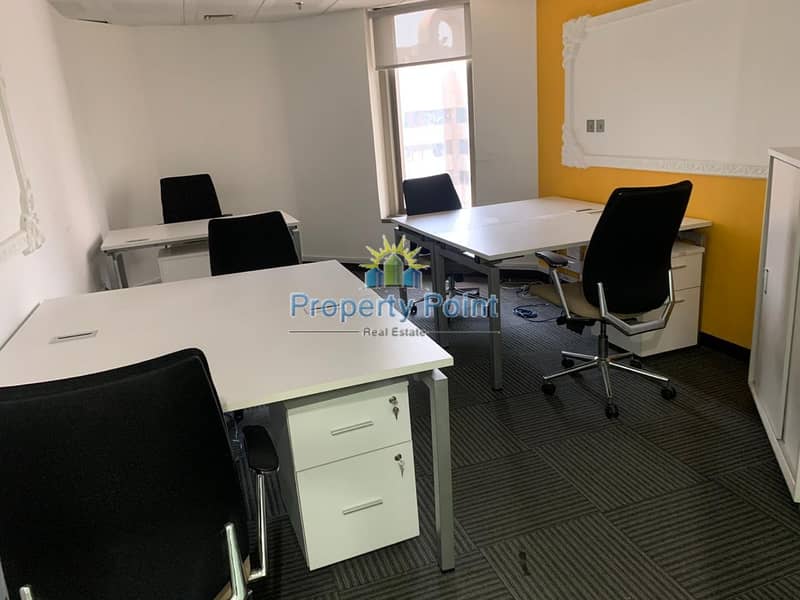 No Commission | 150 SQFT Office Space in a Business Center | Hamdan Sreet