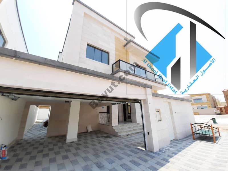 Modern villa for sale in the emirate of Ajman, Al Mowaihat area, new sophisticated finishing