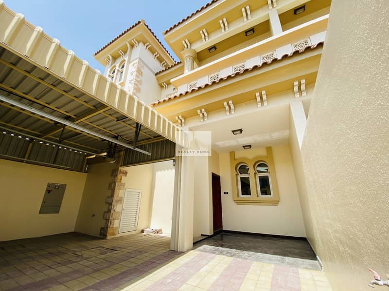 Private entrance 2 year old 3 master bedroom villa mirdif