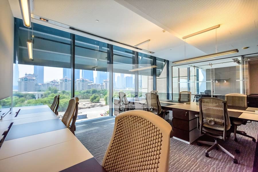 Fitted Office | Burj Khalifa View | Low Floor