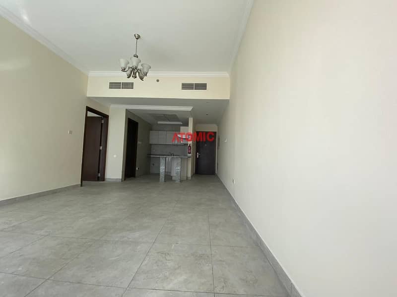 One month free large one bedroom with balcony for rent in Warsan4-01