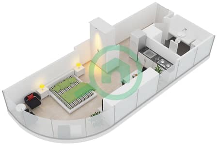 RP Heights - Studio Apartment Unit 1 FLOOR 7 Floor plan